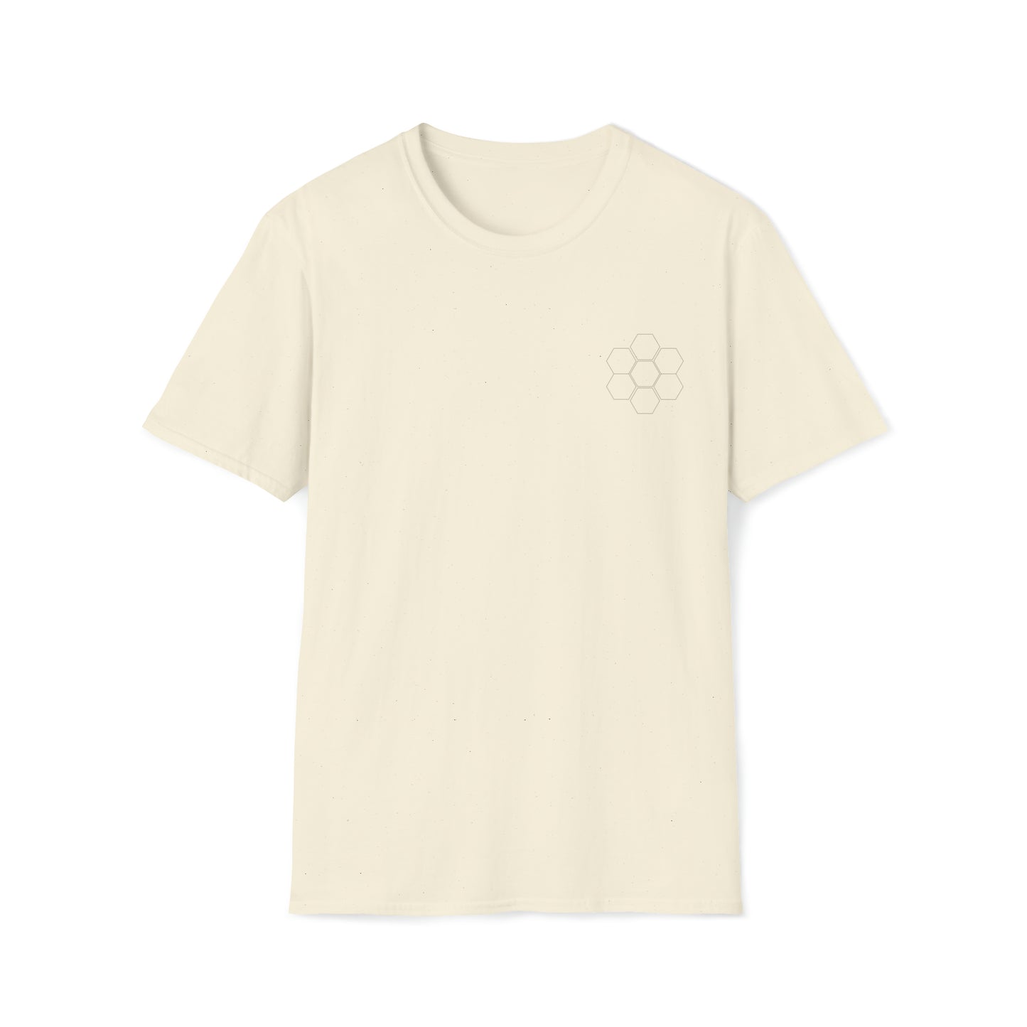 Geometric Hexagon Pattern Unisex Softstyle T-Shirt