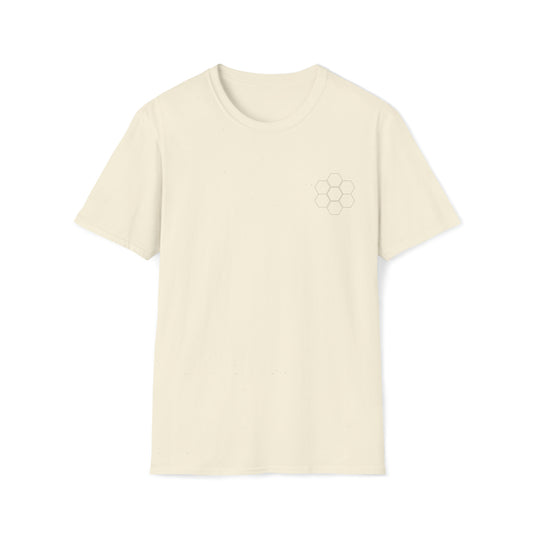 Geometric Hexagon Pattern Unisex Softstyle T-Shirt